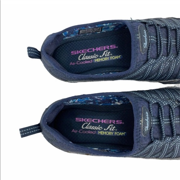 Womens Skechers Unity Go Big Navy Blue Size 6.5 - Picture 5 of 9